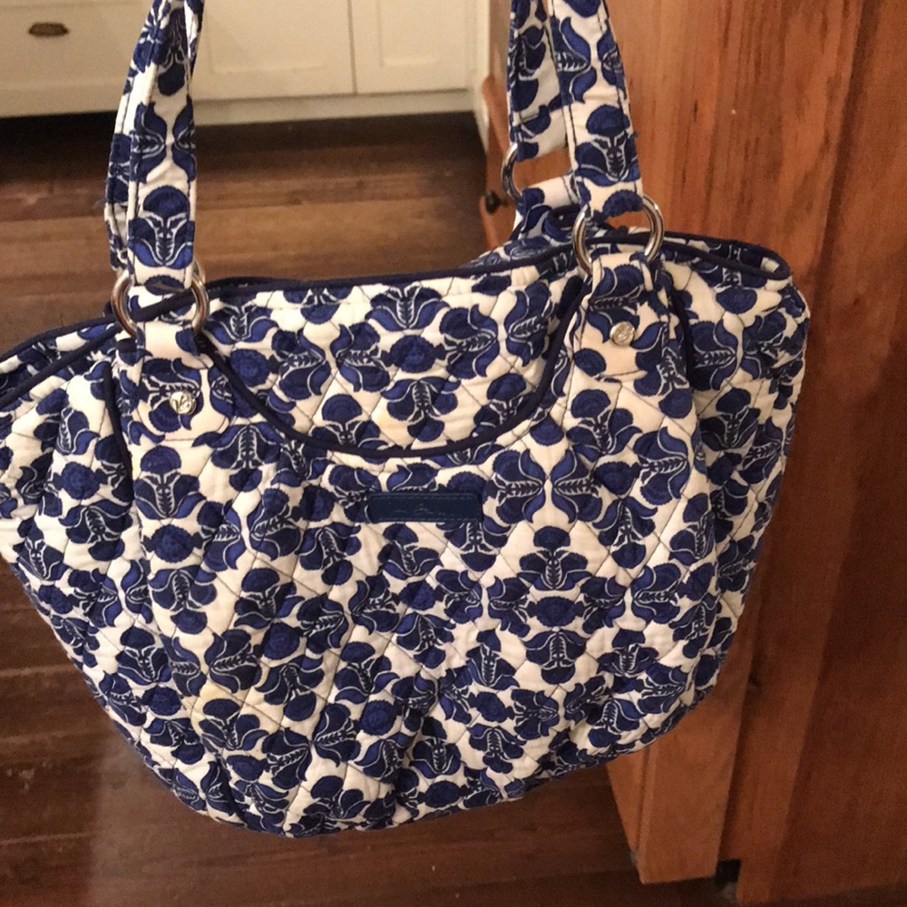 Vera Bradley blue and white floral purse